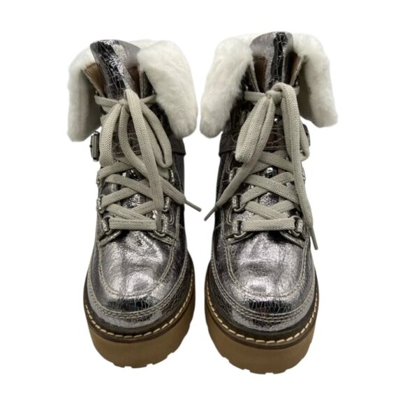 New Free People Cozy Jasper Pewter Hiker Boots Size 10 - Picture 8 of 10